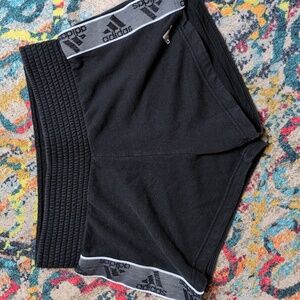 Adidas Black Sweat Shorts Size Medium